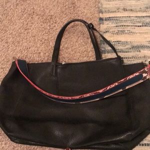 Black Tote Bag with Removable Strap - from Zara